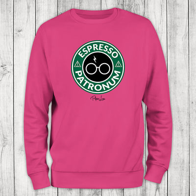 Espresso Patronum Graphic Crewneck Sweatshirt