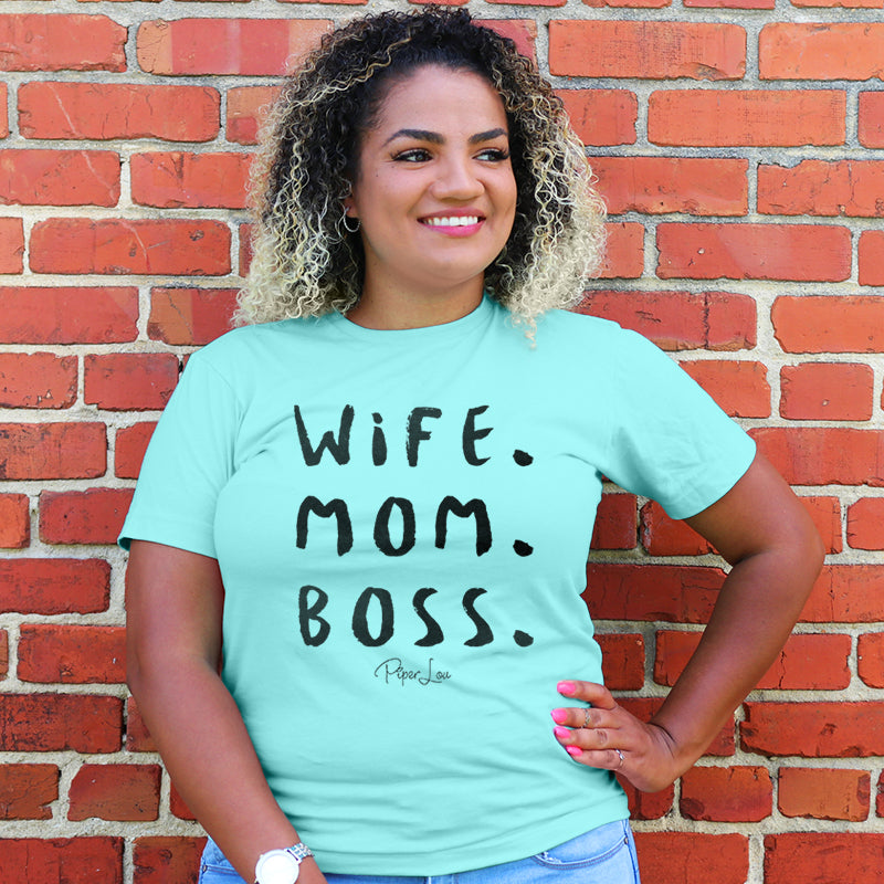 Wife Mom Boss Curvy Apparel