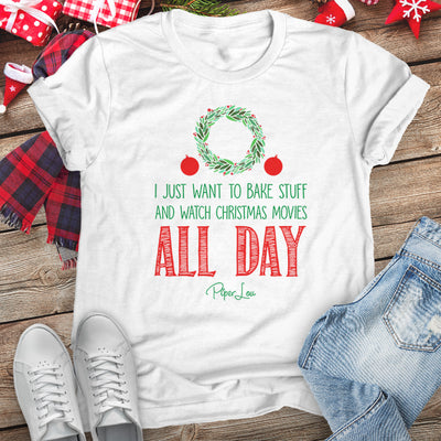 I Just Want To Bake Things And Watch Christmas Movies Christmas Raglan (Unisex)