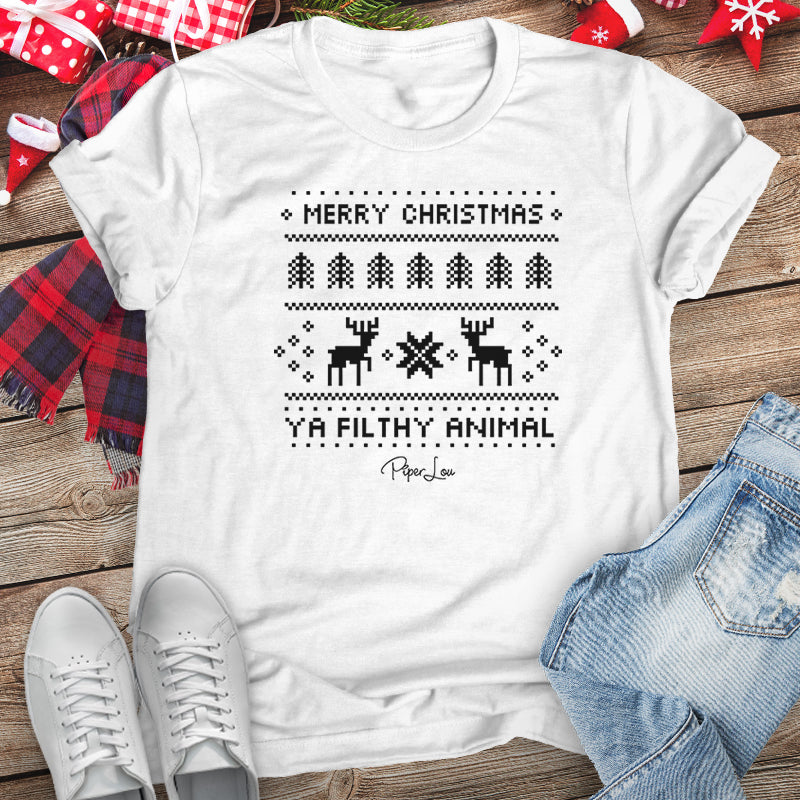 Ya Filthy Animal Christmas Raglan (Unisex)