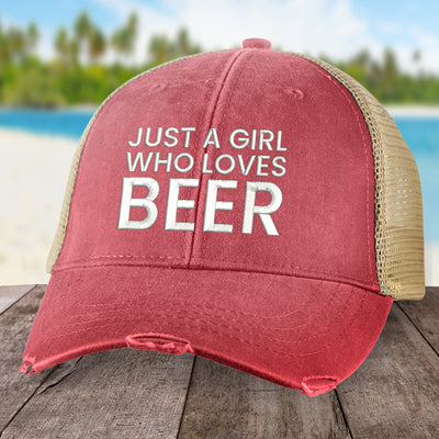 Just A Girl Who Loves Beer Hat