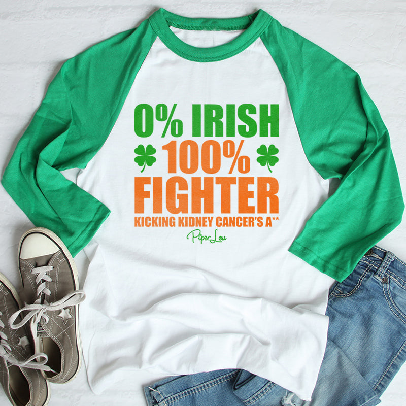 St. Patrick's Day Apparel | Kidney Cancer 0% Irish 100% Fighter