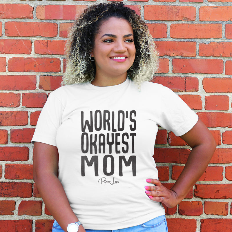 World's Okayest Mom Curvy Apparel