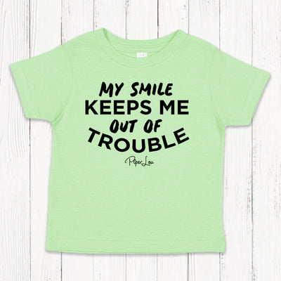 My Smile Keeps Me Out Of Trouble Kids Apparel