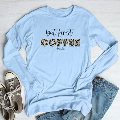 But First Coffee Leopard Winter Apparel