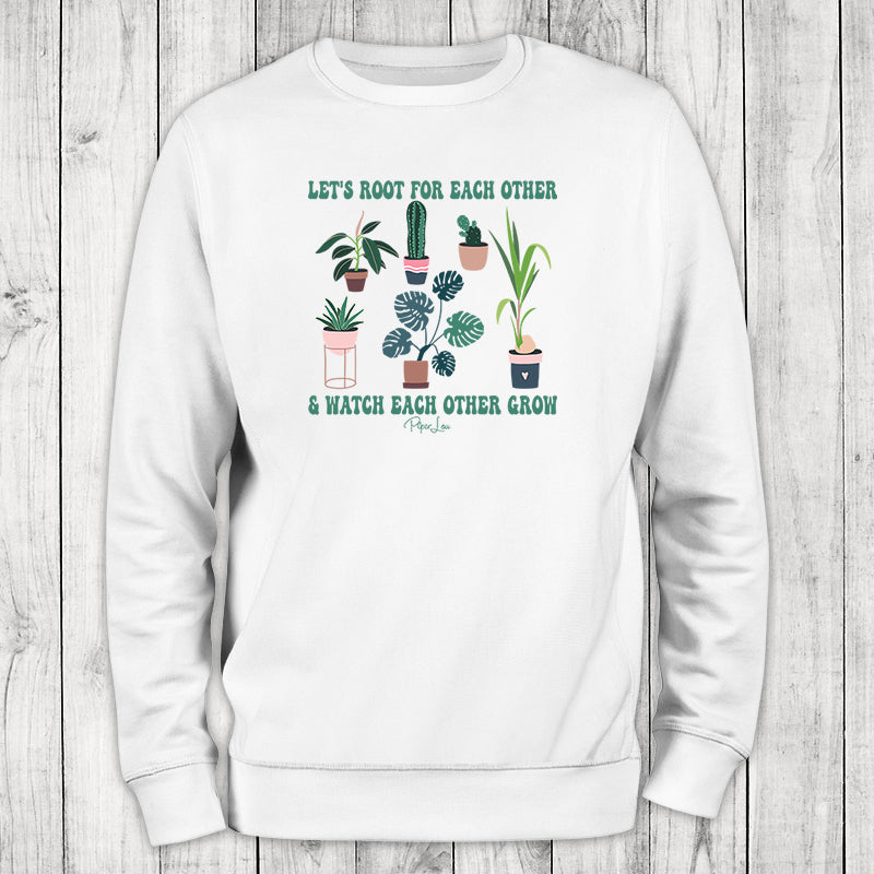 Let's Root For Each Other Graphic Crewneck Sweatshirt