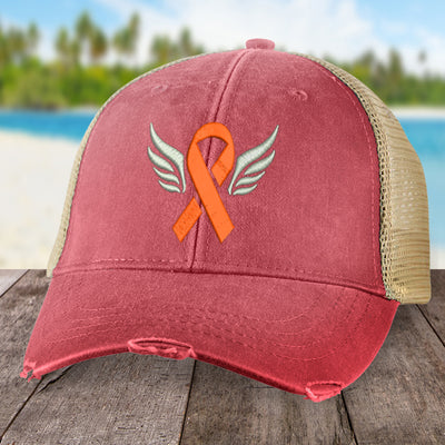 Leukemia Ribbon Angel Wings Hat