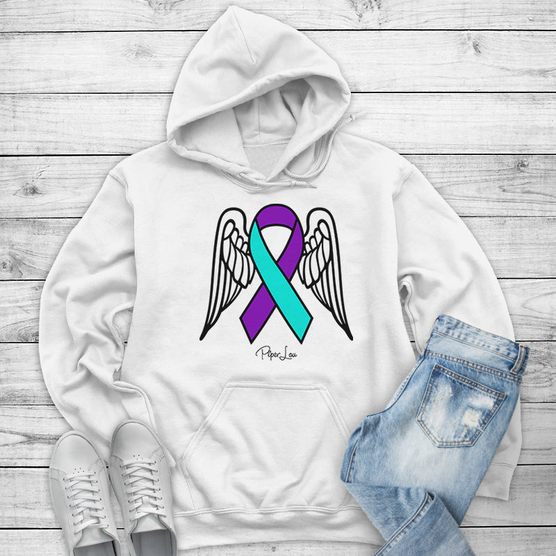 Suicide Awareness | Angel Wings Ribbon Outerwear