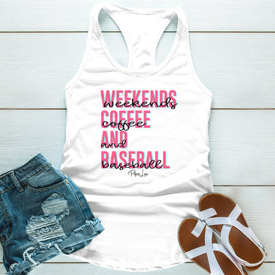 Weekends Coffee And Baseball Graphic Tee