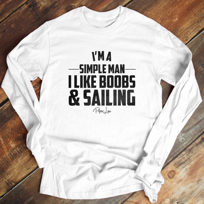 I Like Boobs And Sailing Men's Apparel