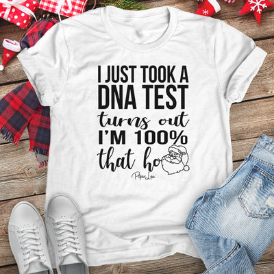 I Just Took A DNA Test I'm That Ho Christmas Raglan (Unisex)