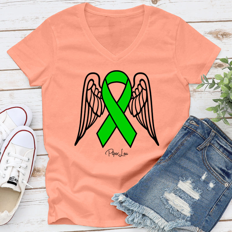 Muscular Dystrophy Angel Wings Ribbon