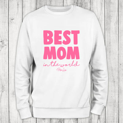 Best Mom In The World Color Crewneck
