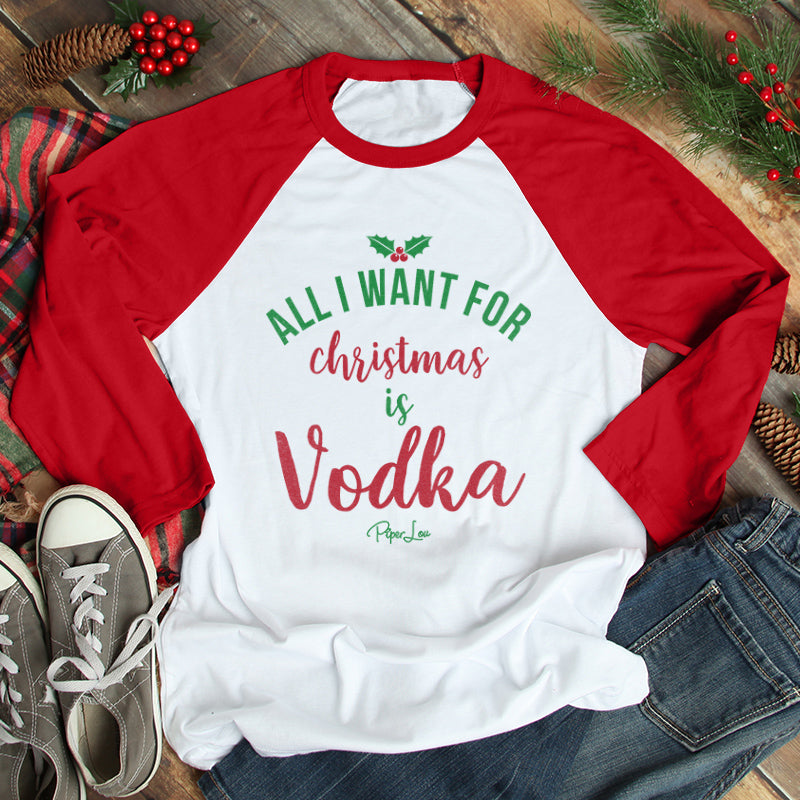 All I Want For Christmas Is Vodka Christmas Apparel