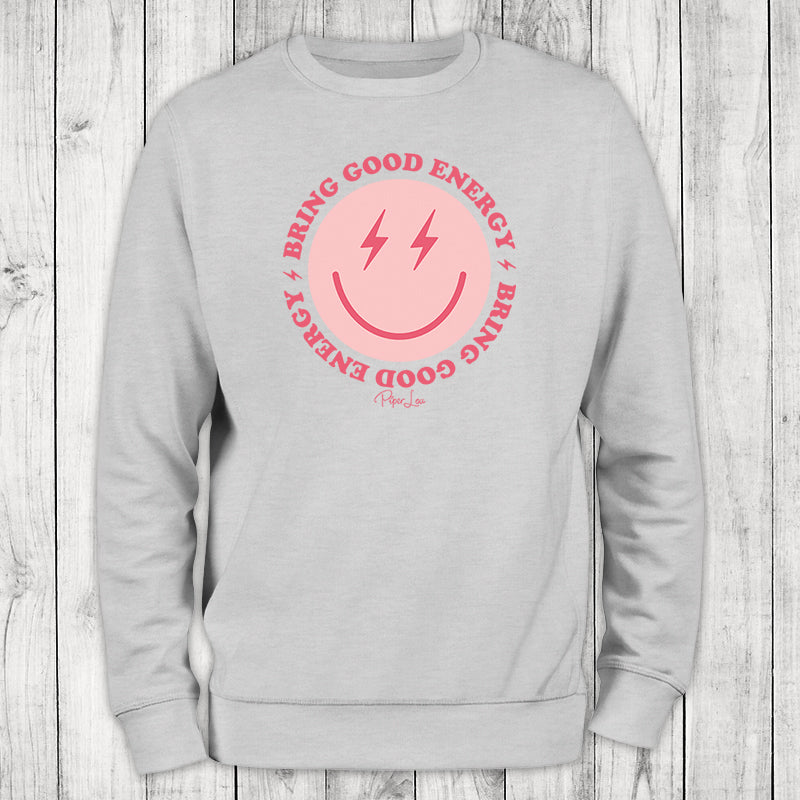 Bring Good Energy Graphic Crewneck Sweatshirt