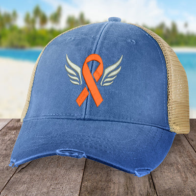 Leukemia Ribbon Angel Wings Hat