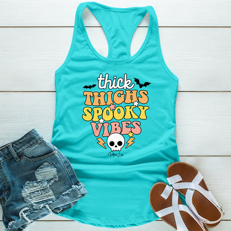 Thick Thighs Spooky Vibes Graphic Tee