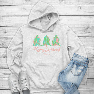 Merry Christmas Pastel Trees Outerwear