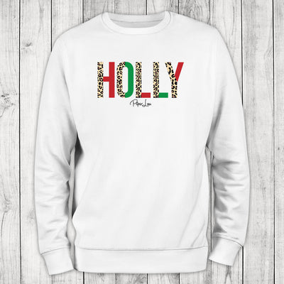 Holly Leopard Graphic Crewneck Sweatshirt
