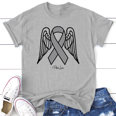 Brain Cancer Angel Wings Ribbon