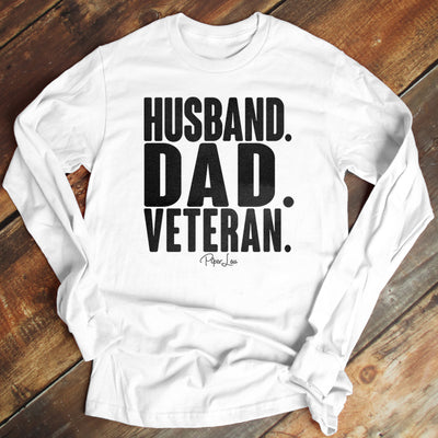 Husband Dad Veteran Men's Apparel