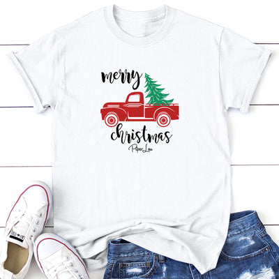 Merry Christmas Truck Graphic Tee