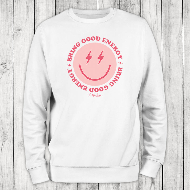 Bring Good Energy Graphic Crewneck Sweatshirt