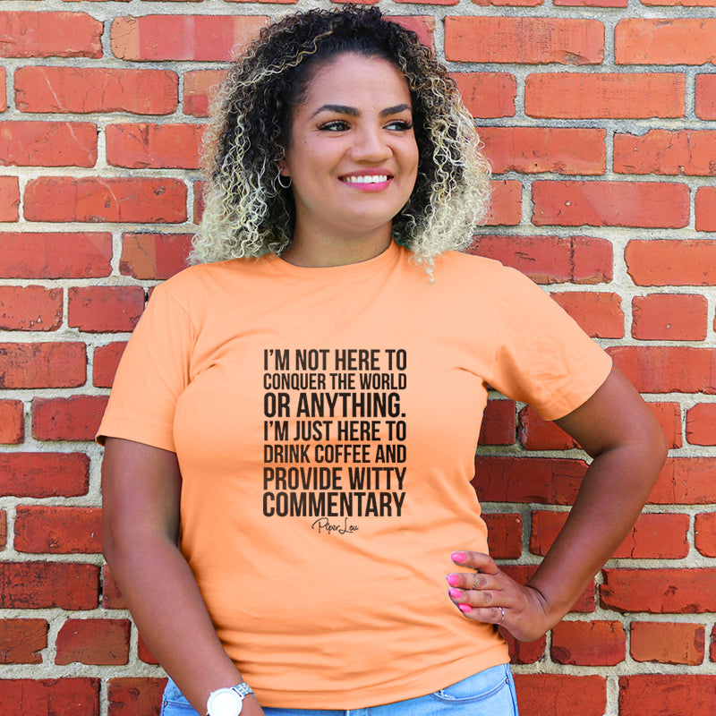 Drink Coffee And Provide Witty Commentary Curvy Apparel