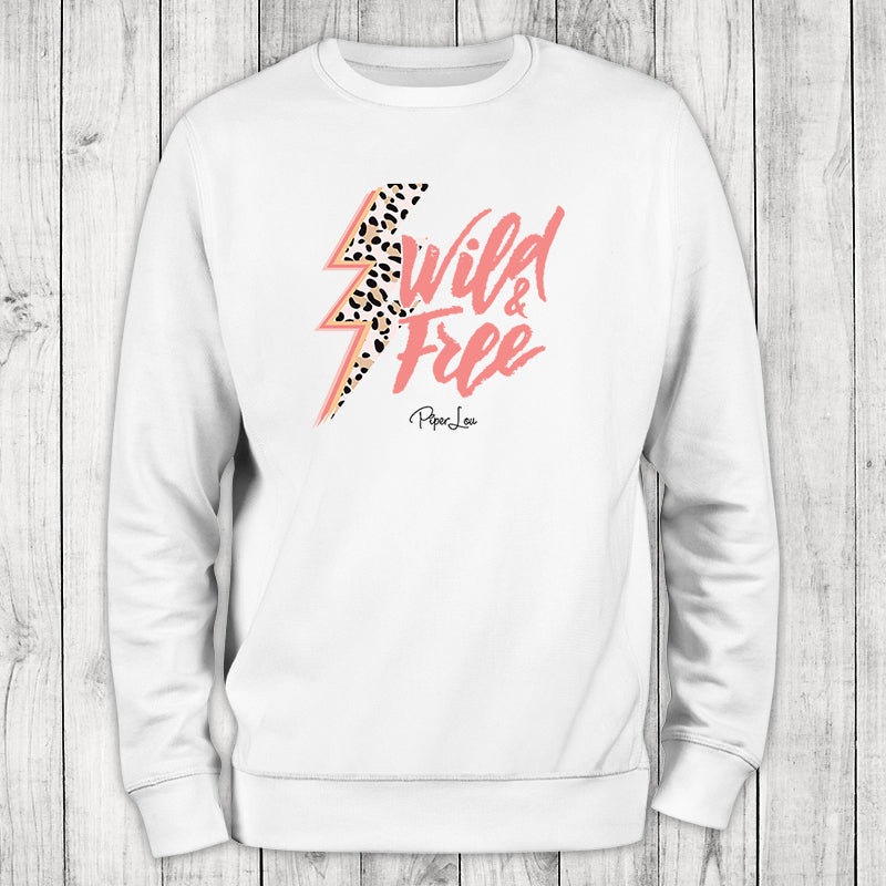 Wild And Free Graphic Crewneck Sweatshirt