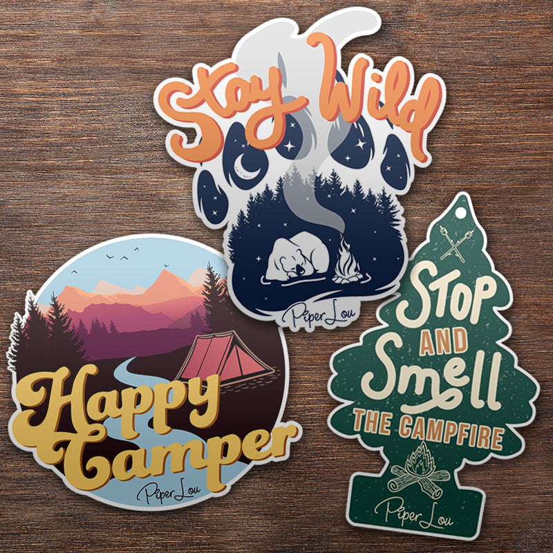 Camping Sticker Pack