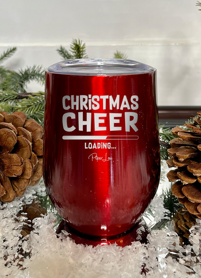 Christmas Cheer Loading 12oz Stemless Wine Cup