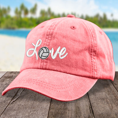Cursive Love Volleyball Hat
