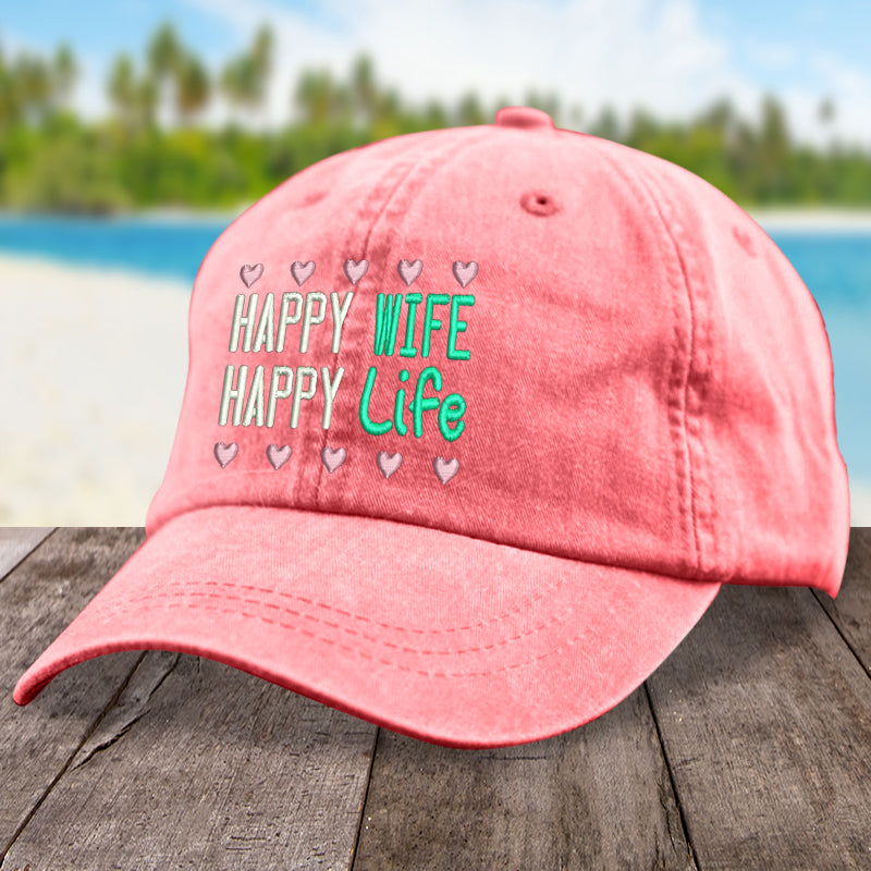 Happy Wife Happy Life Hat