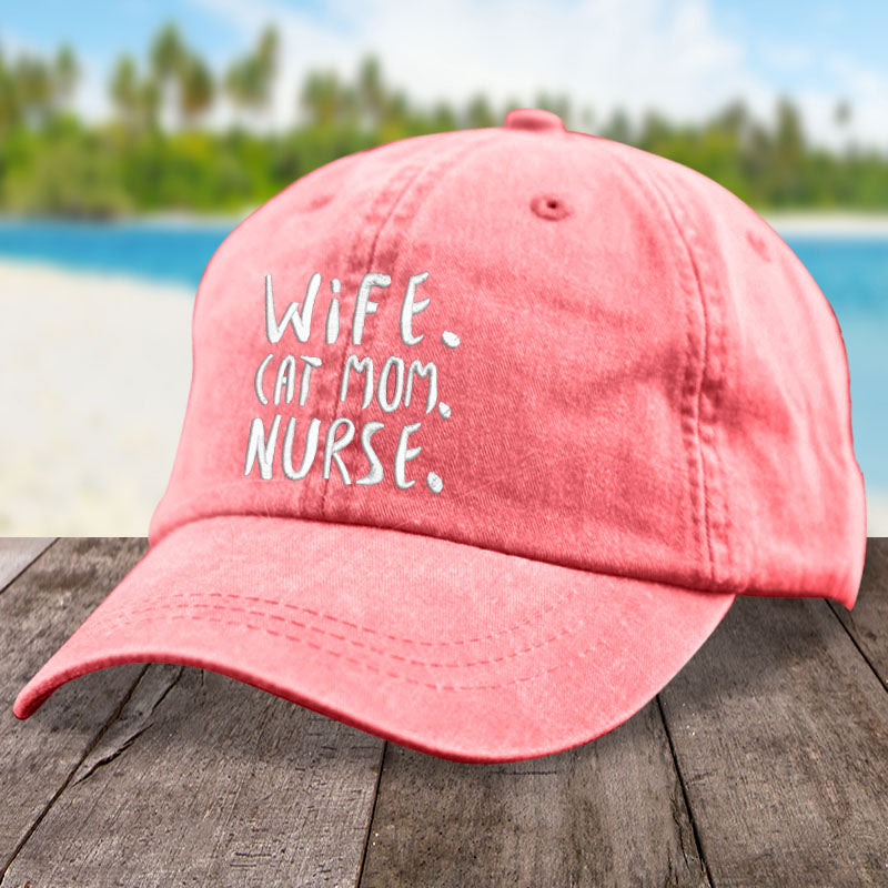 Wife Cat Mom Nurse Hat