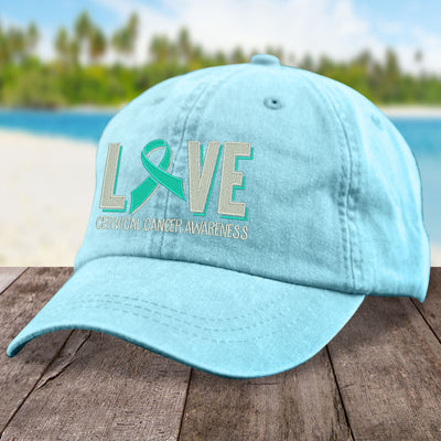 Cervical Cancer Love Ribbon Hat