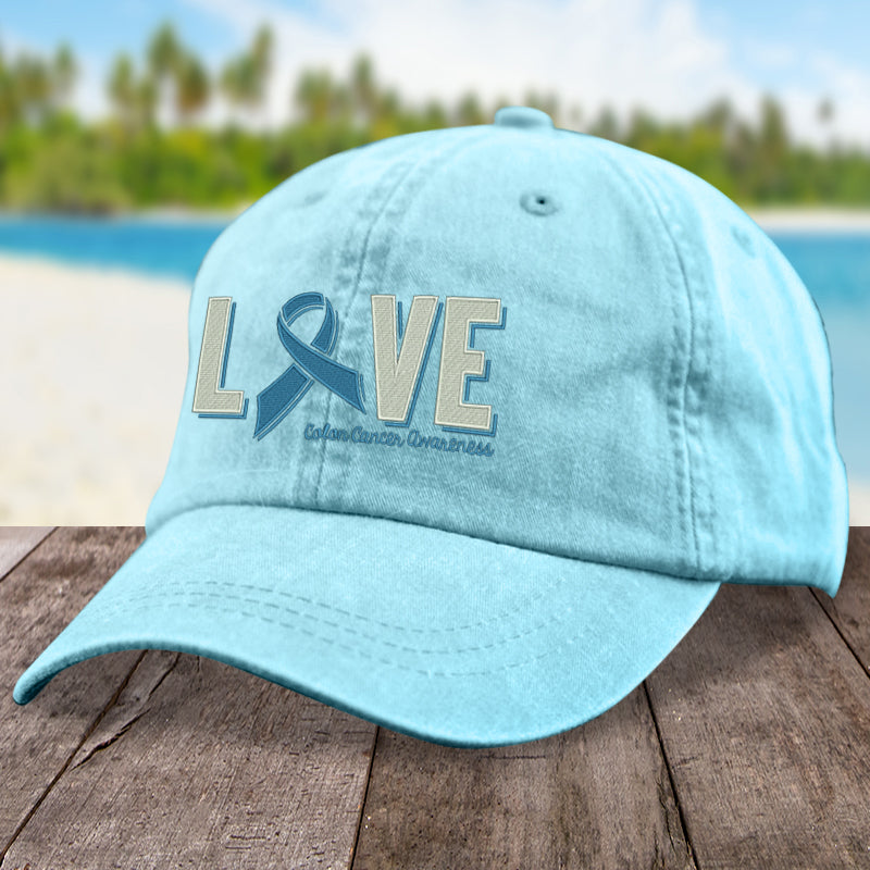 Colon Cancer Love Ribbon Hat