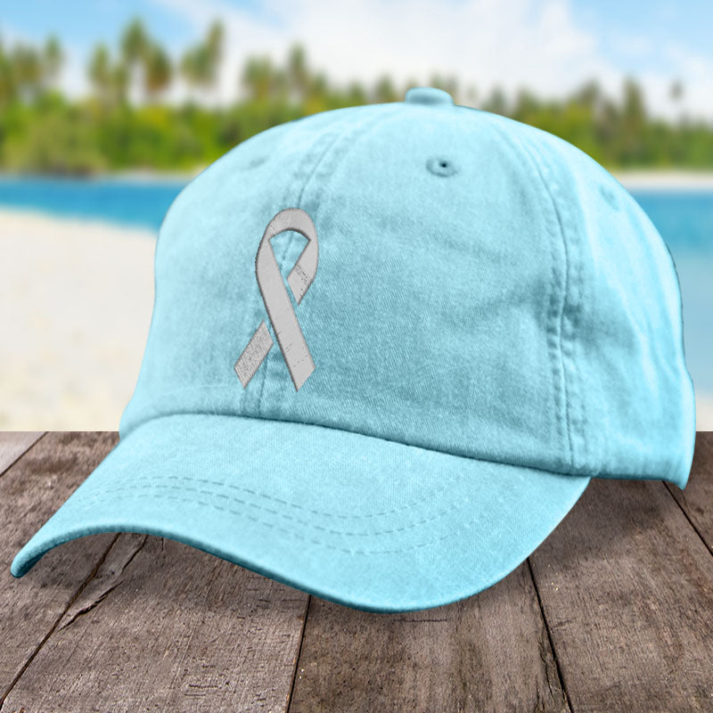 Lung Cancer Micro Ribbon Hat