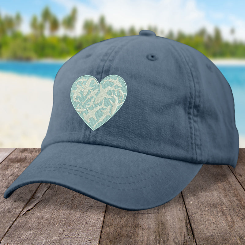 Beach Beach Shark Heart Hat