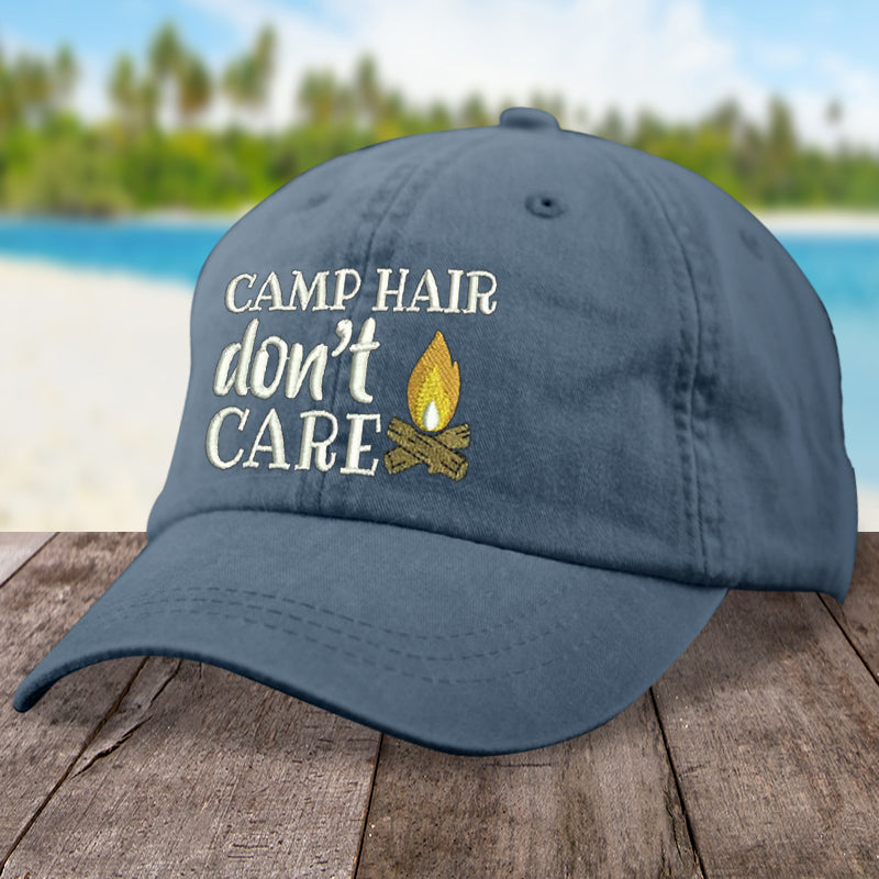 Womens Trucker Hats | Camp Hair, Don't Care Hat, Baseball Cap / Navy