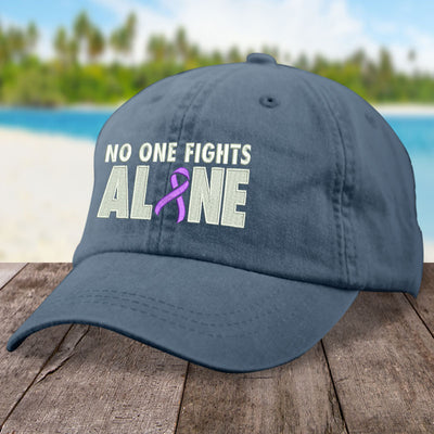 Alzheimer's Awareness No One Fights Alone Hat