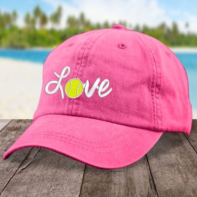 Cursive Love Tennis Hat