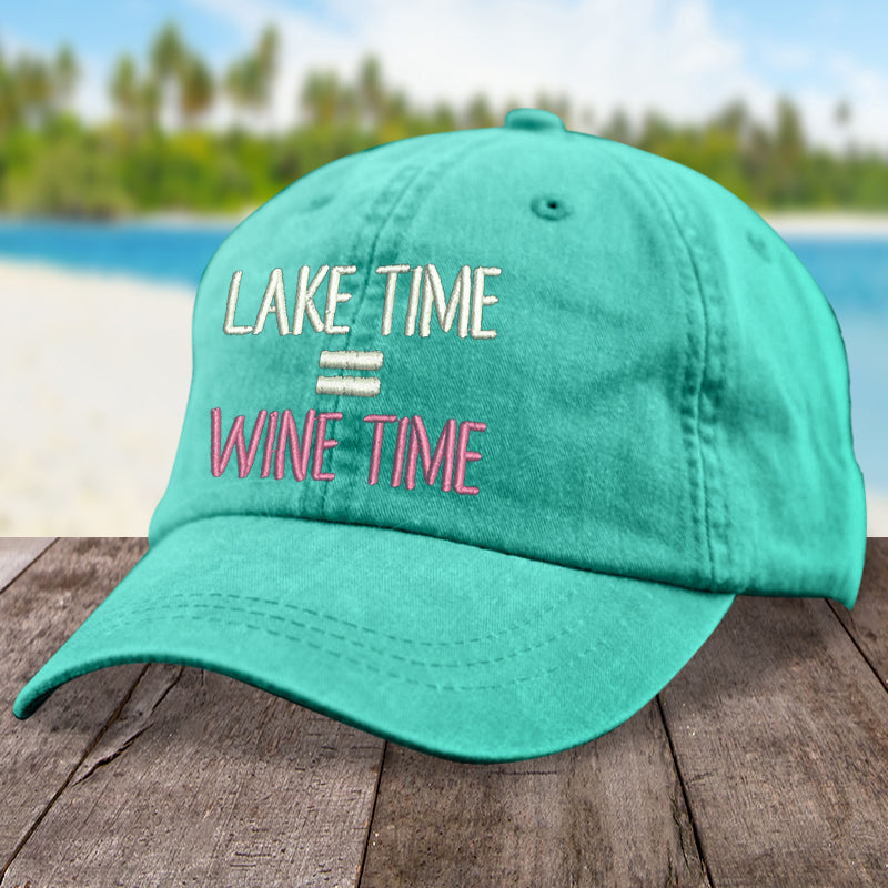 Lake Time Wine Time Hat