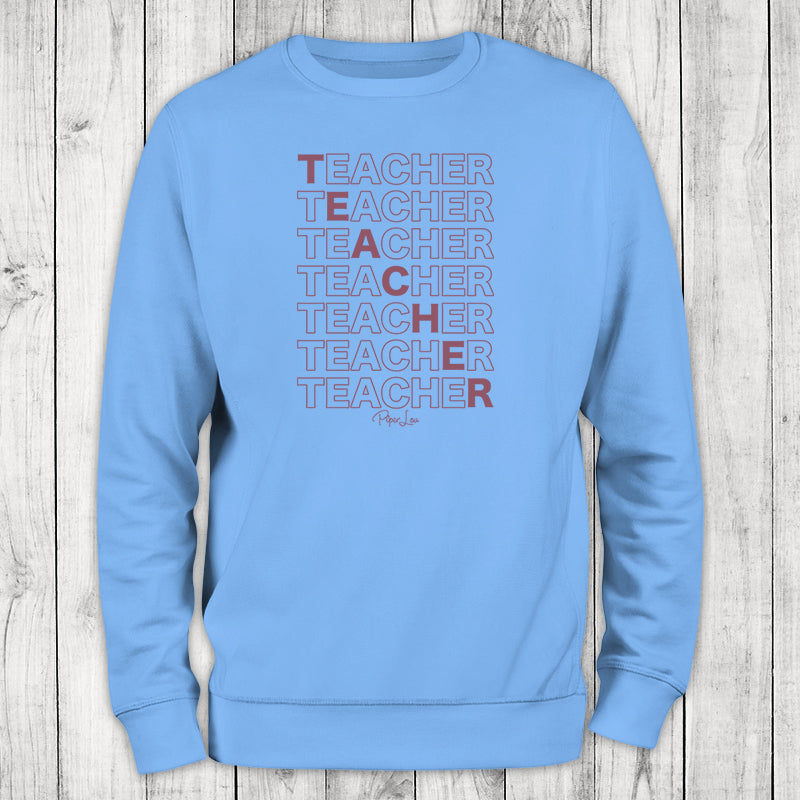 Teacher Graphic Crewneck Sweatshirt
