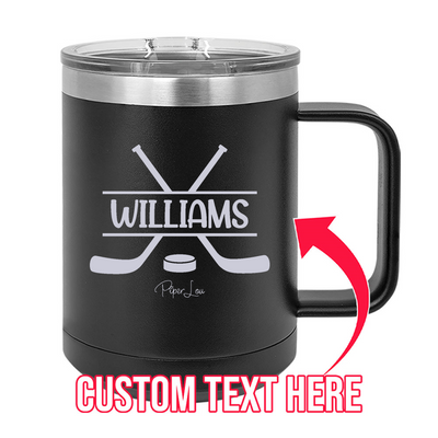 Custom Name Hockey 15oz Coffee Mug Tumbler