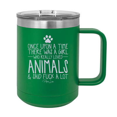 There Was A Girl Who Loved Animals 15oz Coffee Mug Tumbler
