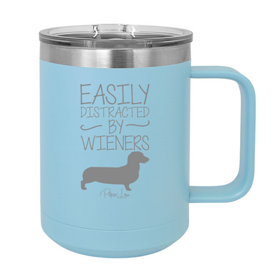 Easily Distracted By Wieners 15oz Coffee Mug Tumbler
