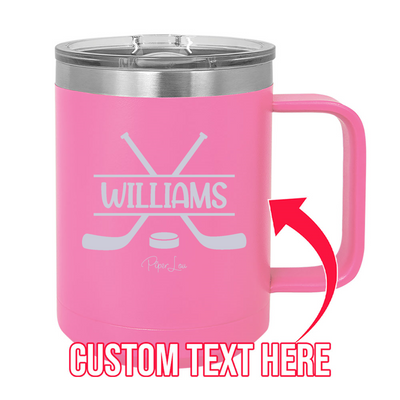 Custom Name Hockey 15oz Coffee Mug Tumbler