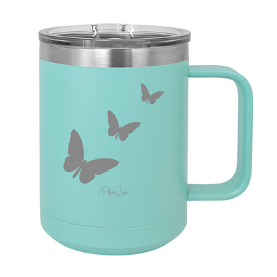 Butterfly 15oz Coffee Mug Tumbler