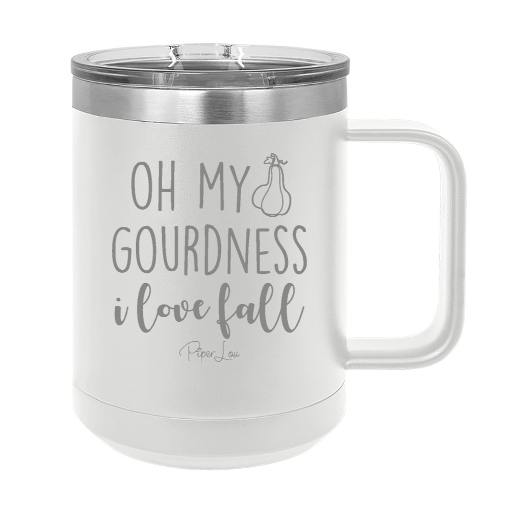 Oh My Gourdness I Love Fall 15oz Coffee Mug Tumbler