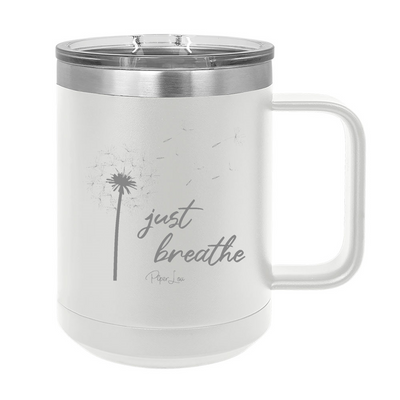 Just Breathe Dandelion 15oz Coffee Mug Tumbler